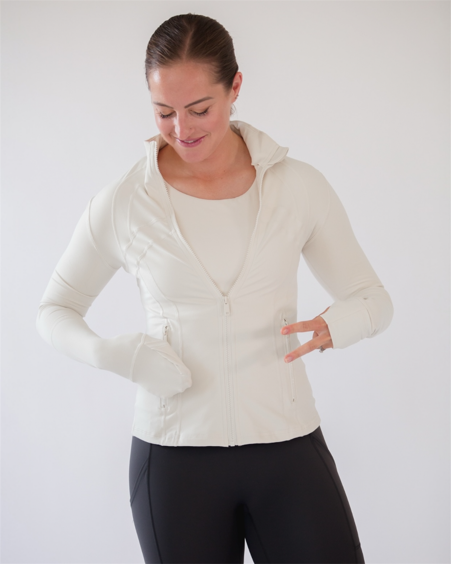 Core Zip Jacket- Vanilla