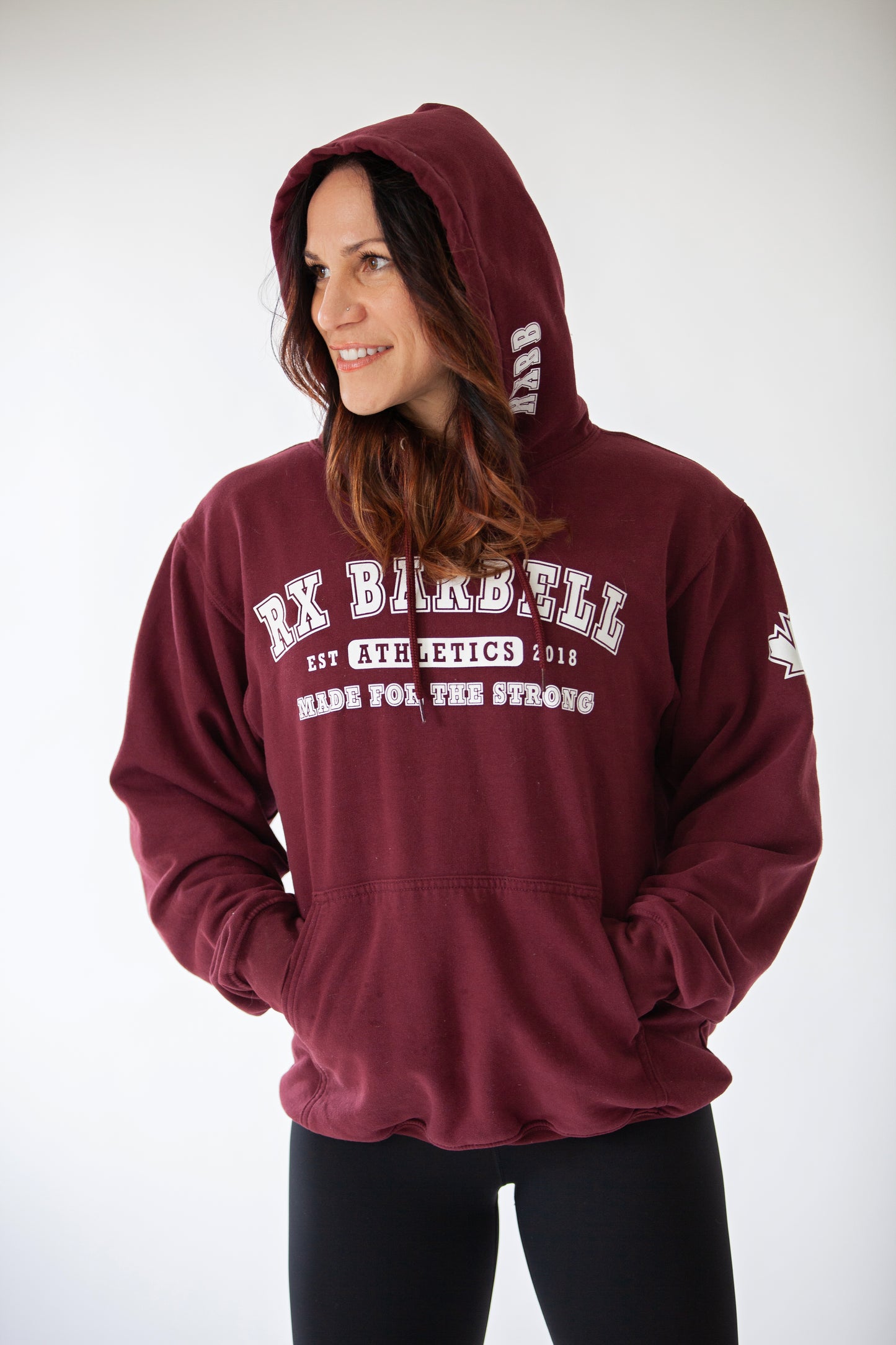 Made For The Strong Hoodie- Burgundy