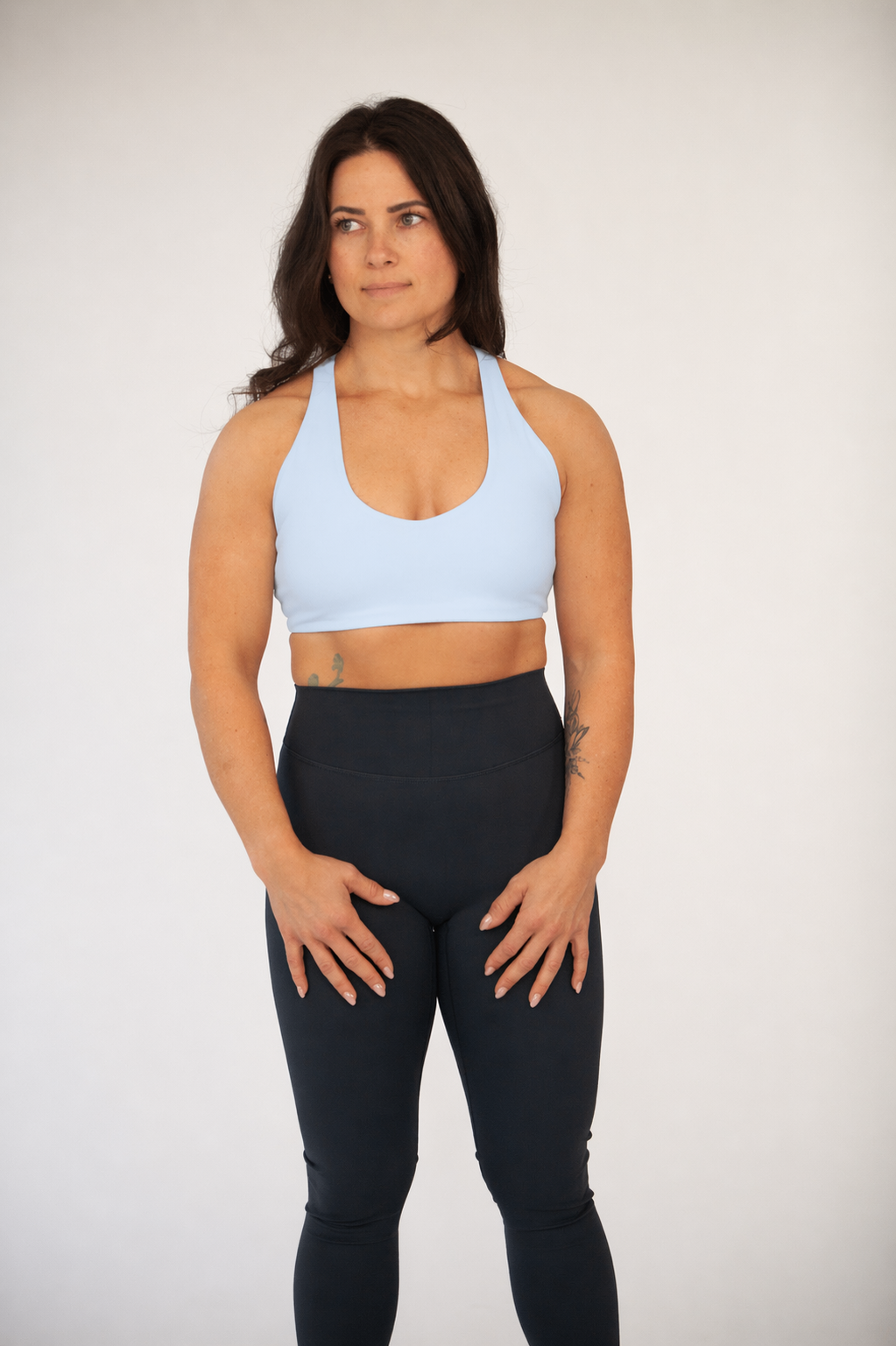 Bare Racerback Bra- Halo Blue