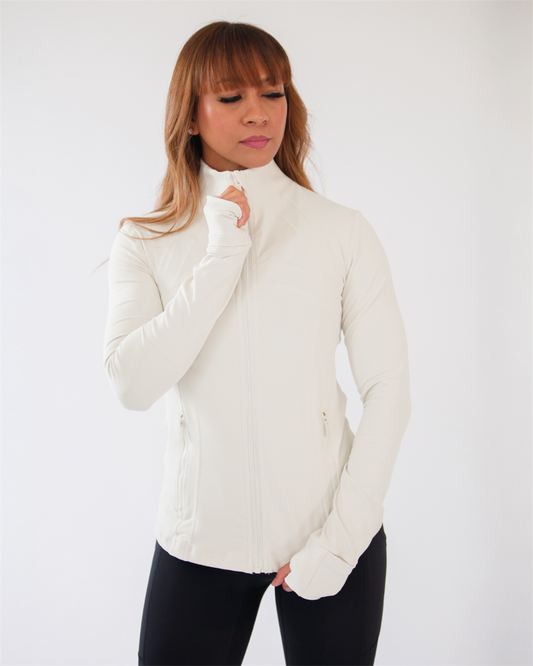 Core Zip Jacket- Vanilla