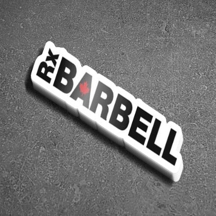 Rx Barbell Logo Sticker